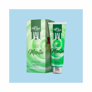 KIT COM DOIS GÉIS umectante beijável - SOFT LOVE UAU | 60 ML | Sabor Menta e Morango